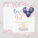 Search for navy and blush gender reveal invitations He or she