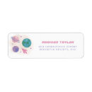 Search for galaxy return address labels Watercolor