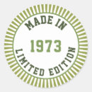 Search for made in 1973 stickers Born