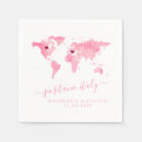 Search for world map napkins Travel