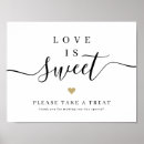 Search for love is sweet wedding signs Script