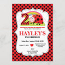 Search for ladybug 2nd birthday invitations Ladybird