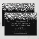Search for platinum birthday invitations Silver