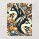 Search for huskies postcards Cute