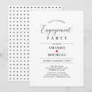 Search for typography engagement party invitations We're engaged
