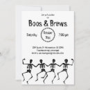 Search for boos and brews invitations Skeleton