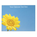 Search for sunflower notepads Botanical