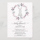 Search for sweet little bunny baby shower invitations Floral