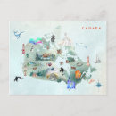 Search for canadian map postcards Canada