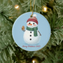 Search for snowman christmas tree decorations Winter wonderland