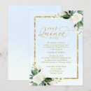 Search for light blue quince invitations Elegant