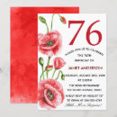 Search for 76th birthday invitations Floral