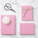 Search for pink plaid wrapping paper Vintage