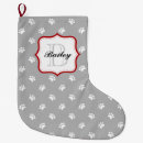 Search for grey cat christmas stockings Dog