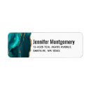 Search for teal glitter return address labels Gemstone