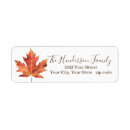 Search for falling leaves return address labels Elegant