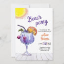 Search for beach sweet 16 invitations Modern script brush signature