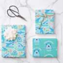 Search for shark birthday wrapping paper Under the sea