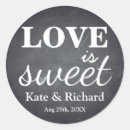 Search for love is sweet wedding stickers Vintage