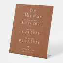 Search for retro wedding signs Terracotta