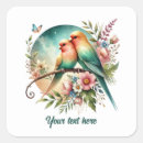 Search for love bird wedding stickers Birds