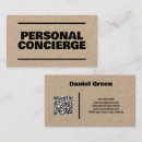 Search for concierge business cards Assistant