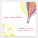 Search for vintage hot air balloon stickers Retro