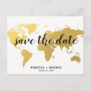 Search for world map save the dates Elegant