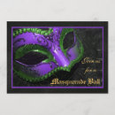 Search for purple masquerade invitations Green
