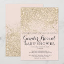 Search for gold glitter invite gender reveal invitations Elegant