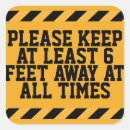 Search for social distancing stickers Coronavirus