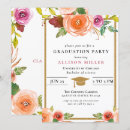 Search for botanical invitation graduation invitations Gold