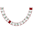 Search for christmas bunting flags Red