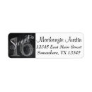 Search for 16th birthday return address labels Sixteenth