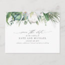 Search for tropical floral save the dates Palm leaf
