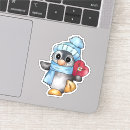 Search for kissing penguins stickers Heart