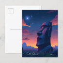 Search for easter island chile postcards Illustration
