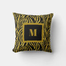 Search for zebra cushions Black and gold