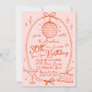 Search for disco birthday invitations Hand drawn