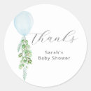 Search for baby shower boy thank you stickers Eucalyptus