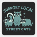 Search for street cat stickers Opossum