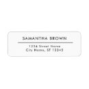 Search for hospitality return address labels Chic trendy stylish contemporary