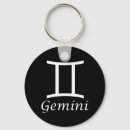 Search for gemini zodiac key rings Star