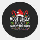 Search for naughty stickers Santa