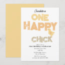 Search for baby chick birthday invitations Watercolor
