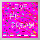 Search for live the dream art Pink