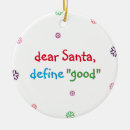 Search for naughty santa christmas tree decorations Kids