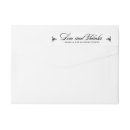 Search for typography wedding return address labels Classic