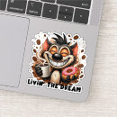 Search for cute donut stickers Coffee