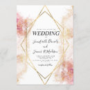 Search for gold foil geometric wedding invitations Pink